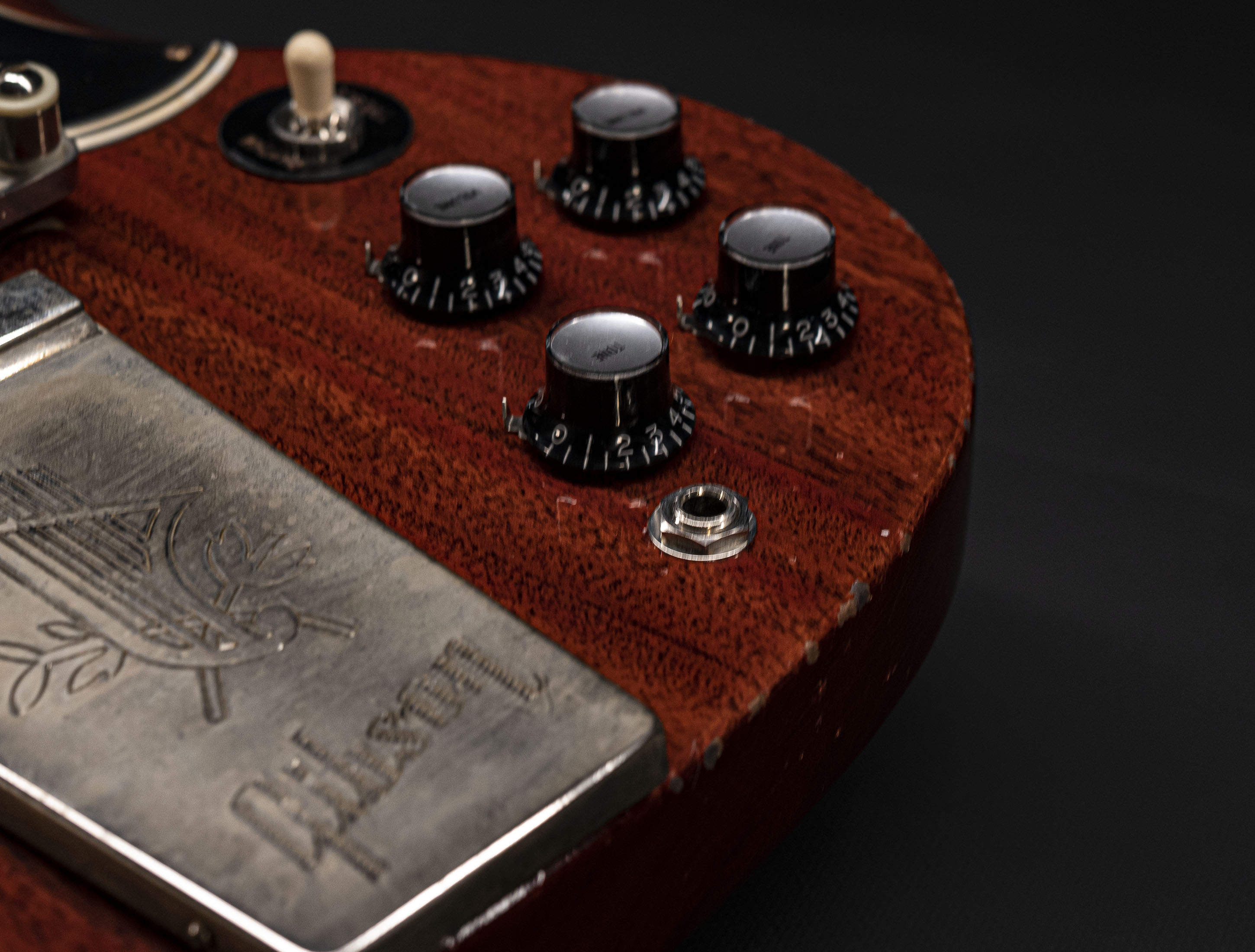 a123210-Gibson-SG-1964-Standard-Reissue-Maestro-Vibrola-Murphy-Lab-Heavy-Aged-Faded-Cherry a123210-gibson-sg-1964-standard-reissue-maestro-vibrola-murphy-lab-heavy-aged-faded-cherry