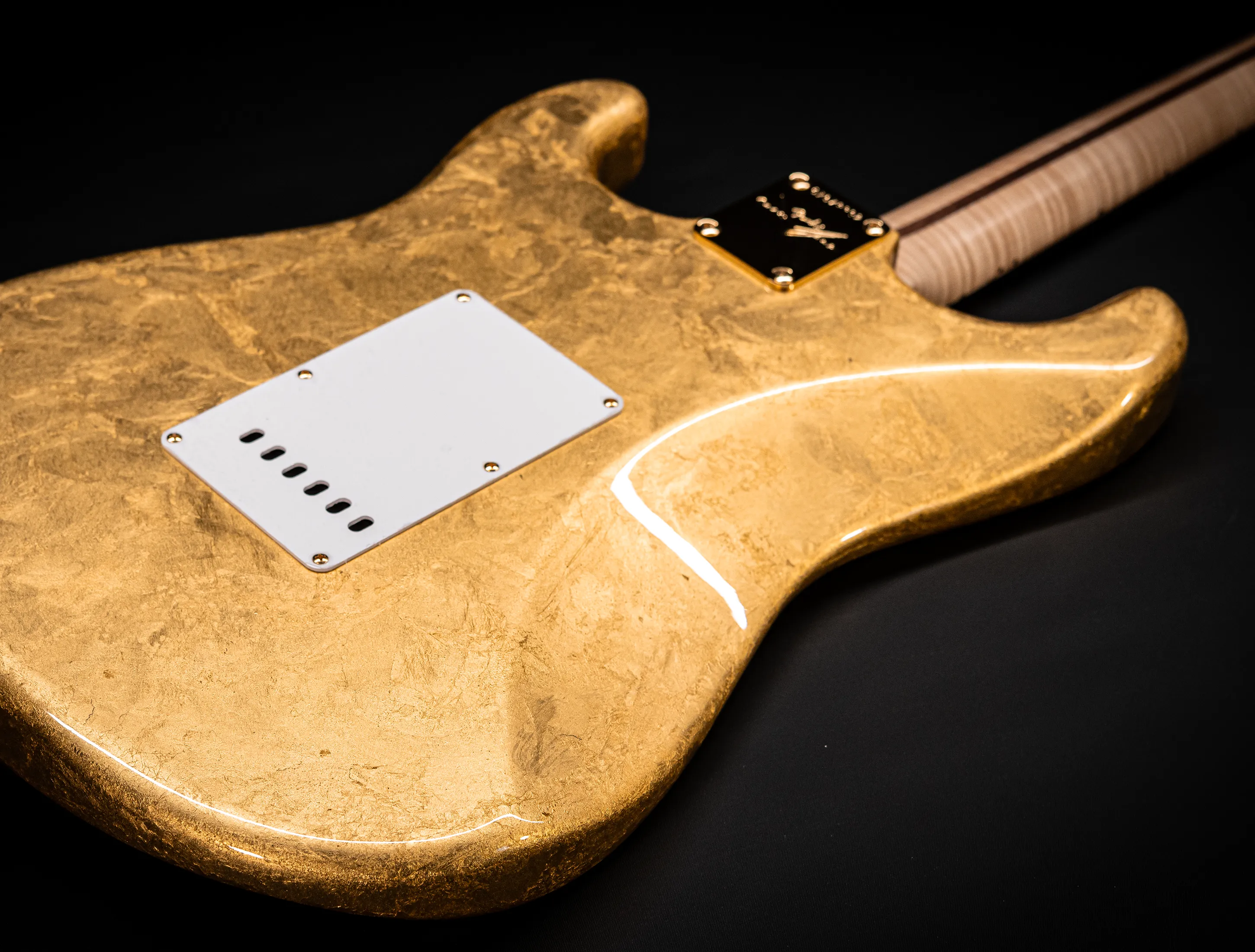 a165177 Fender Masterbuilt Todd Krause GOLD LEAF Eric Clapton Stratocaster - 24 Karat Gold