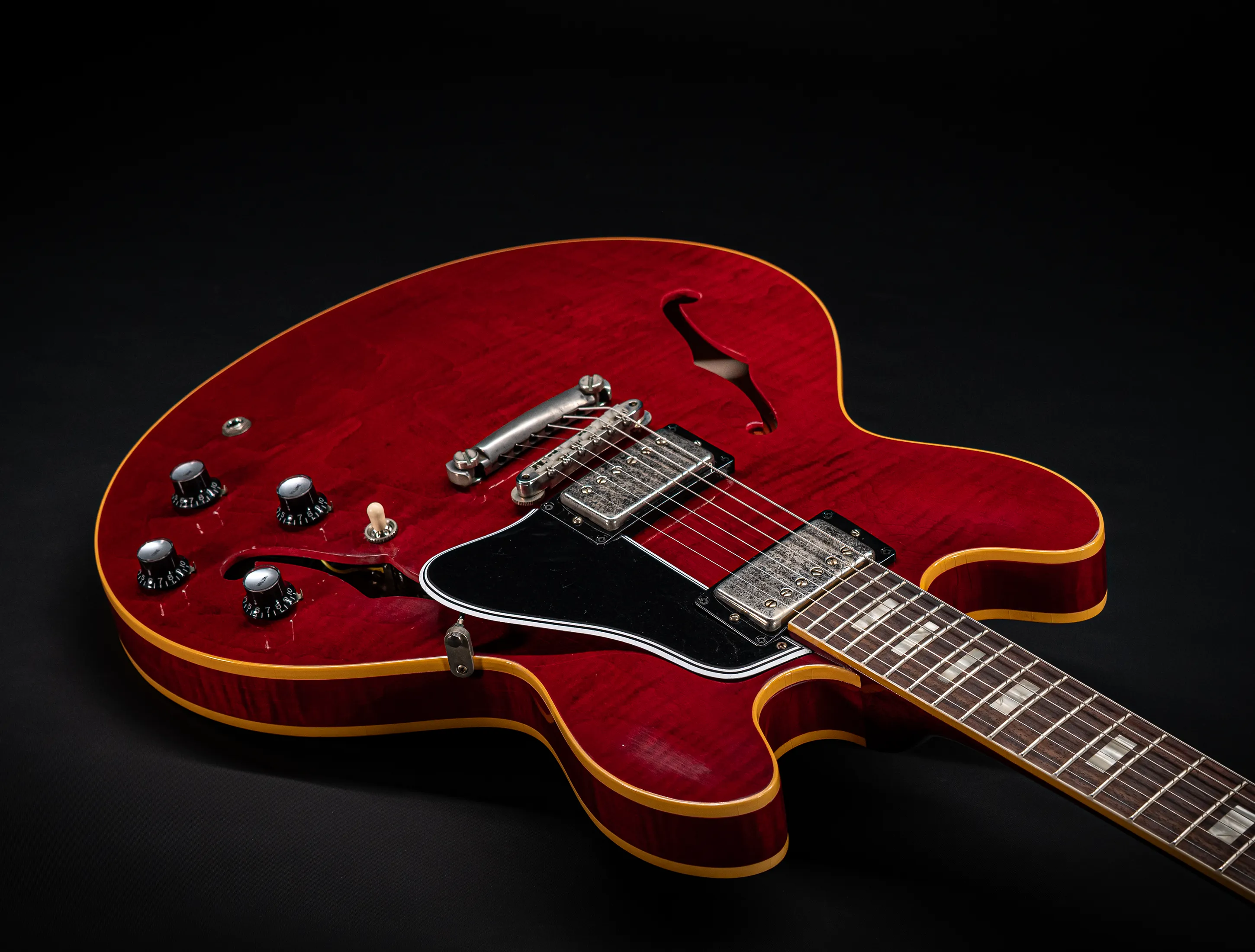 Gibson ES-335 1964 Custom Shop Murphy Lab Ultra Light Aged Figured Maple - 60s Cherry Red