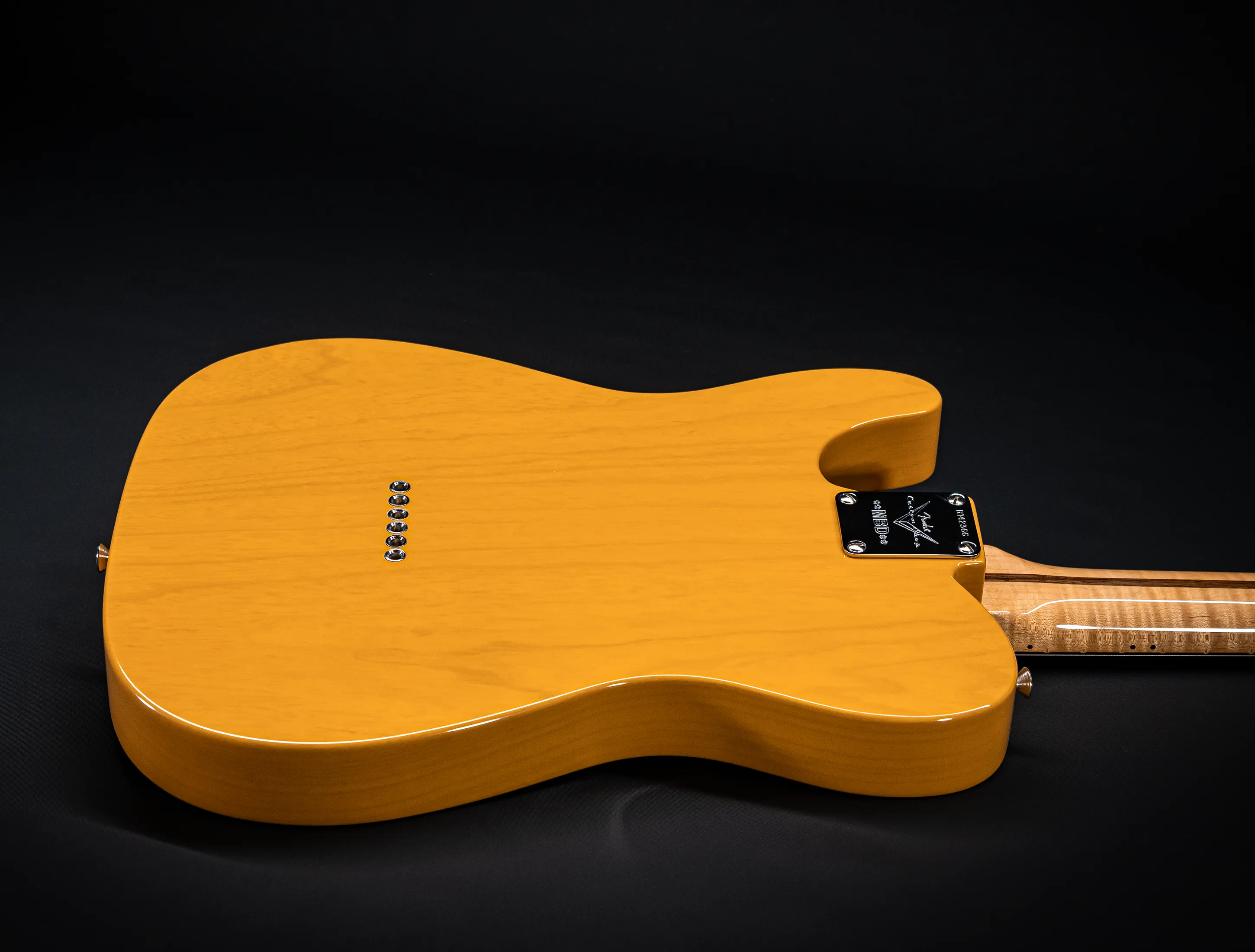 Fender MBD 1952 Telecaster GLOSS NOS flame Neck - Butterscotch Blonde