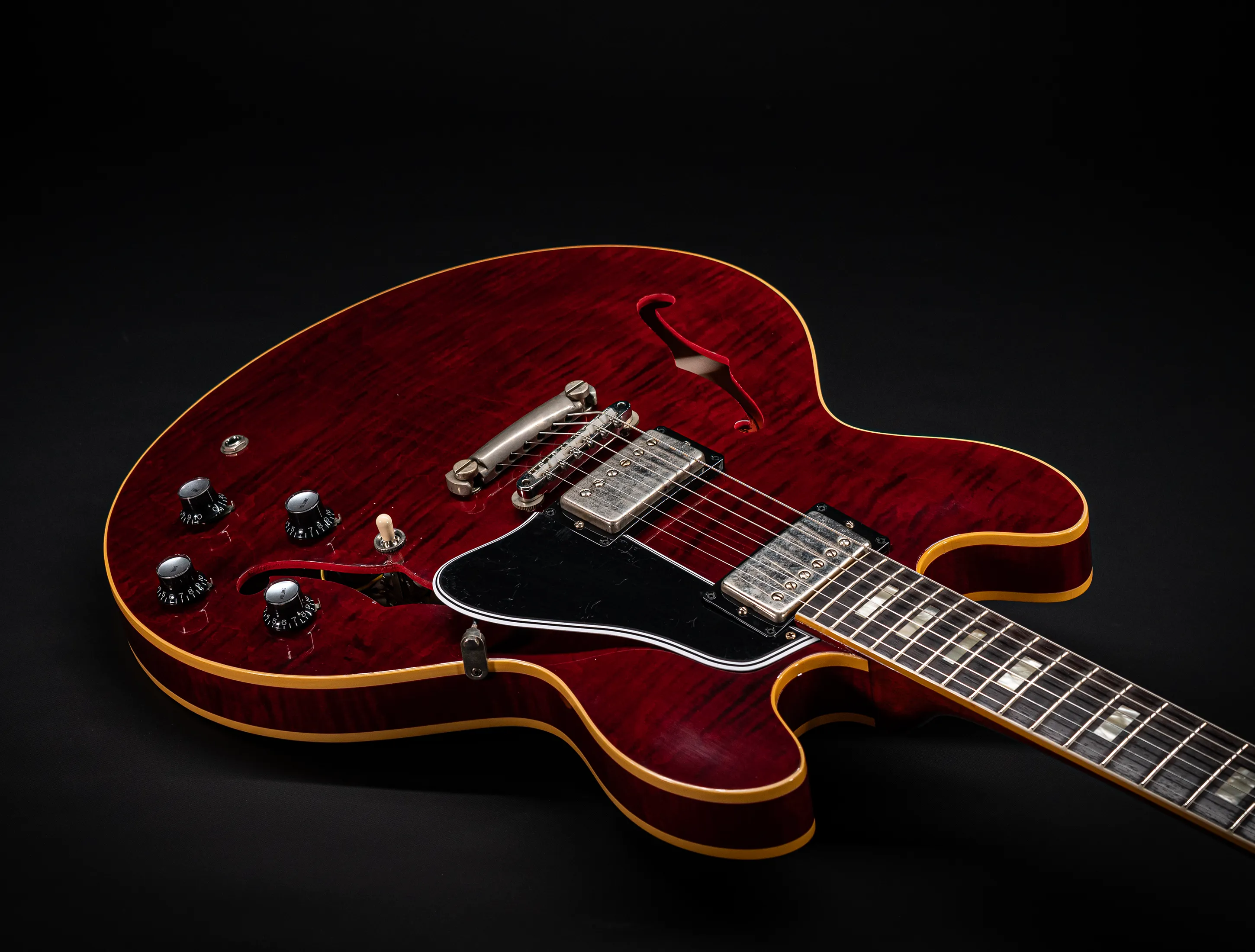 Gibson ES-335 1964 Custom Shop Murphy Lab Ultra Light Aged Figured Maple - Viking Red