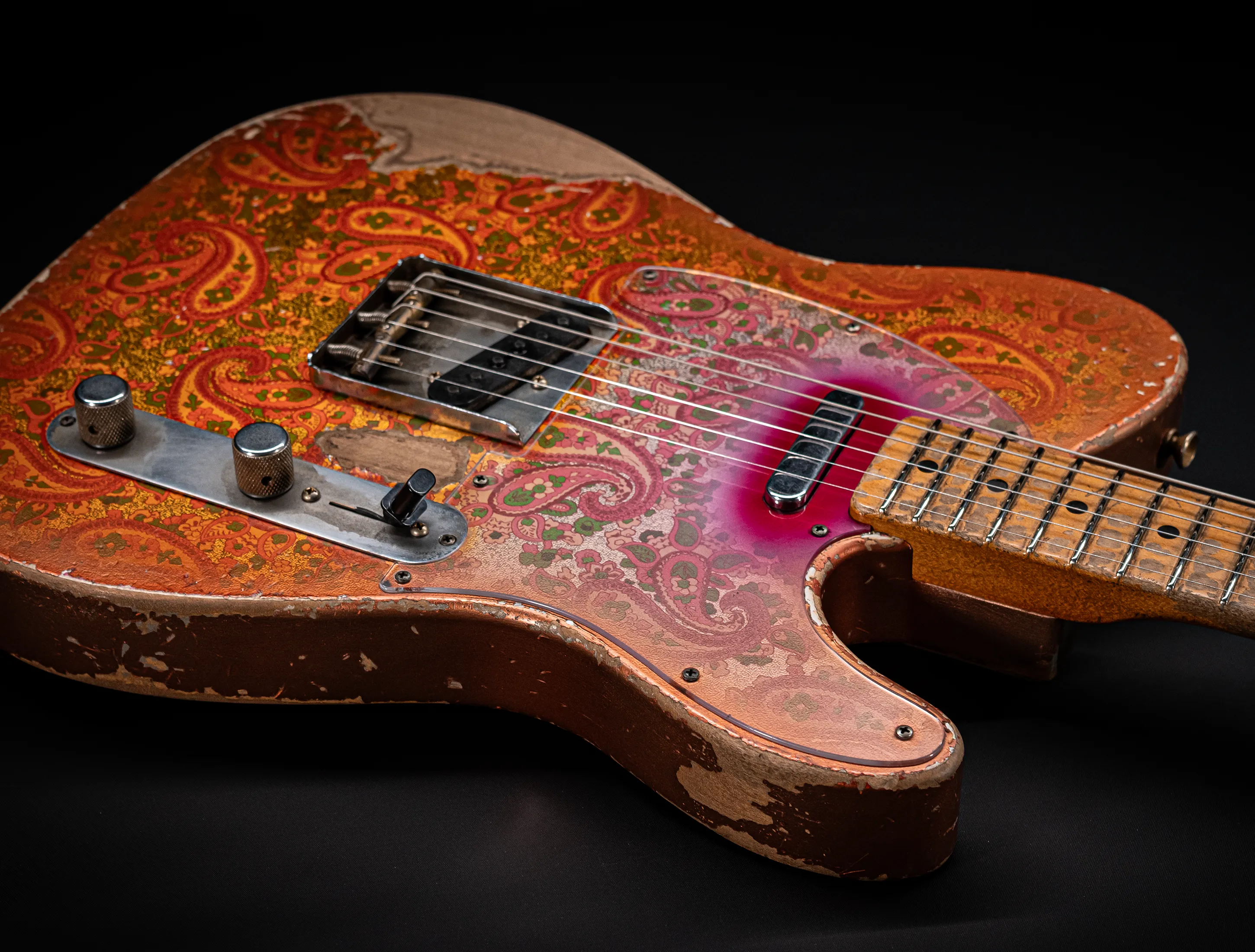 Fender Senior Masterbuilt Dale Wilson 1968 Telecaster Heavy Relic - Pink Paisley