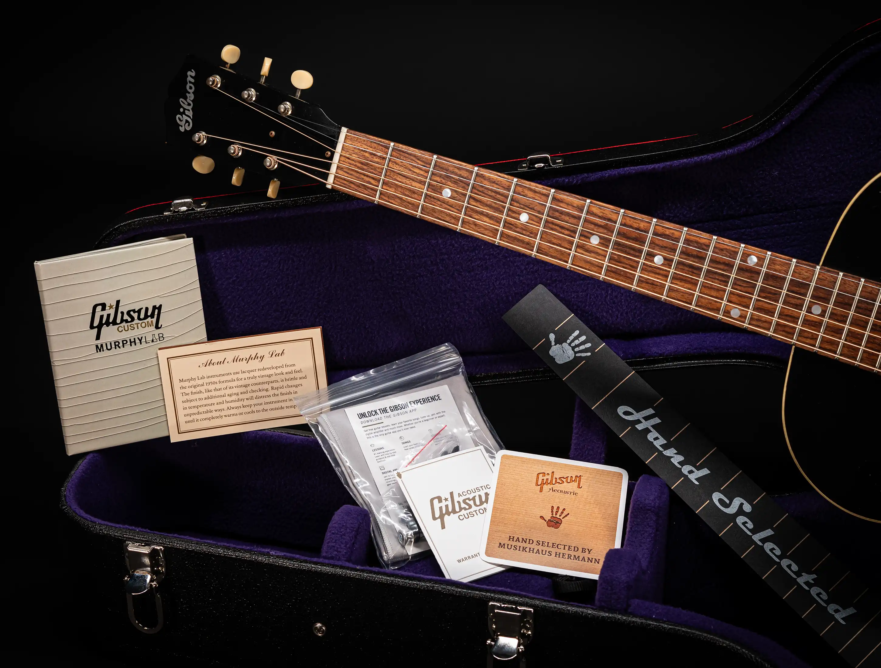 a156093 Gibson L-00 1933 Ebony Murphy Lab Light Aged