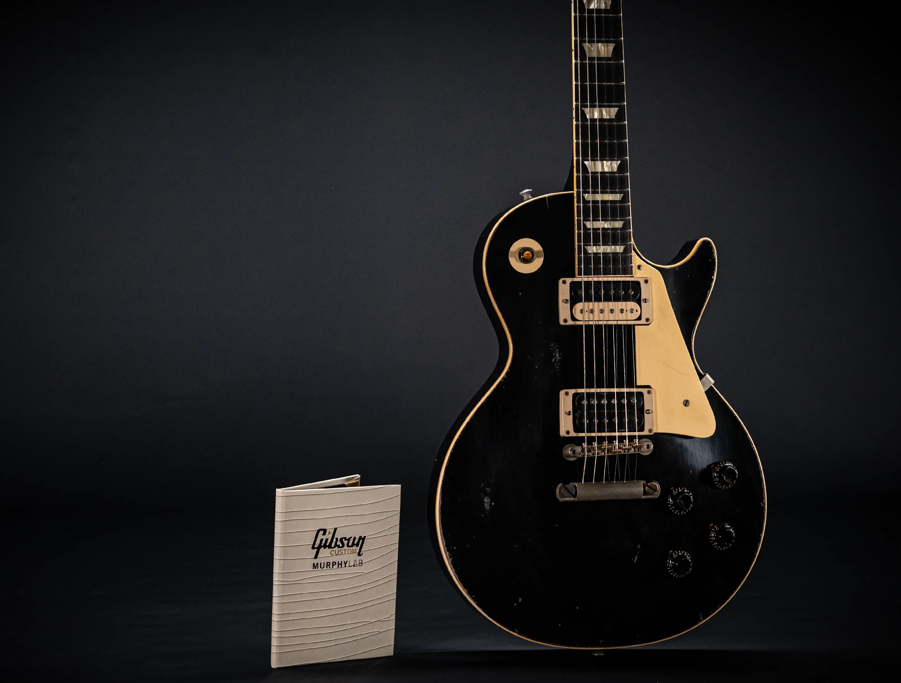 Gibson Les Paul 1958 Standard "Factory Black" Murphy Lab Heavy Aged Heroes Greatest Hits