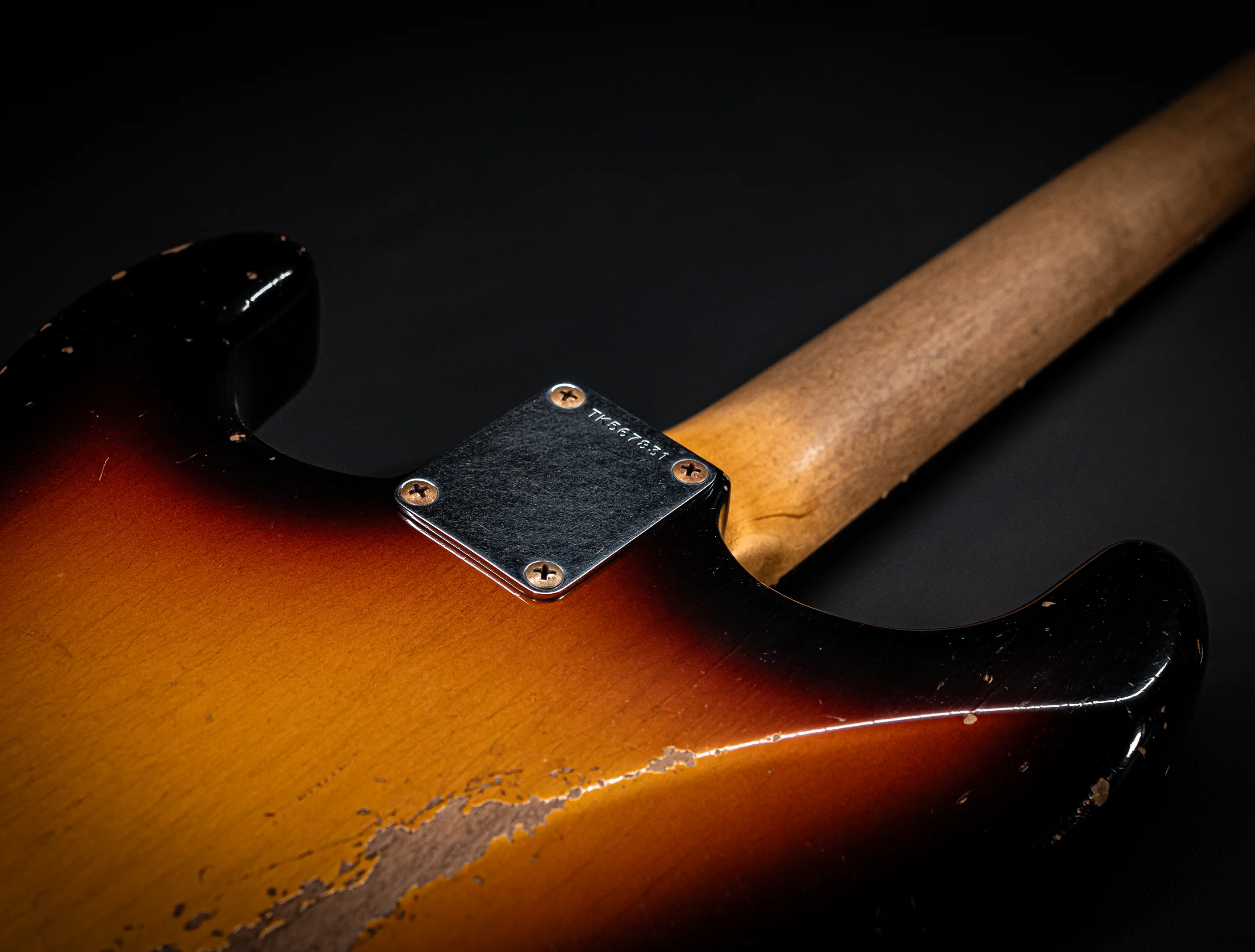 Fender Senior Masterbuilt Todd Krause 1963 Hardtail Humbucker Stratocaster Relic - Sunburst
