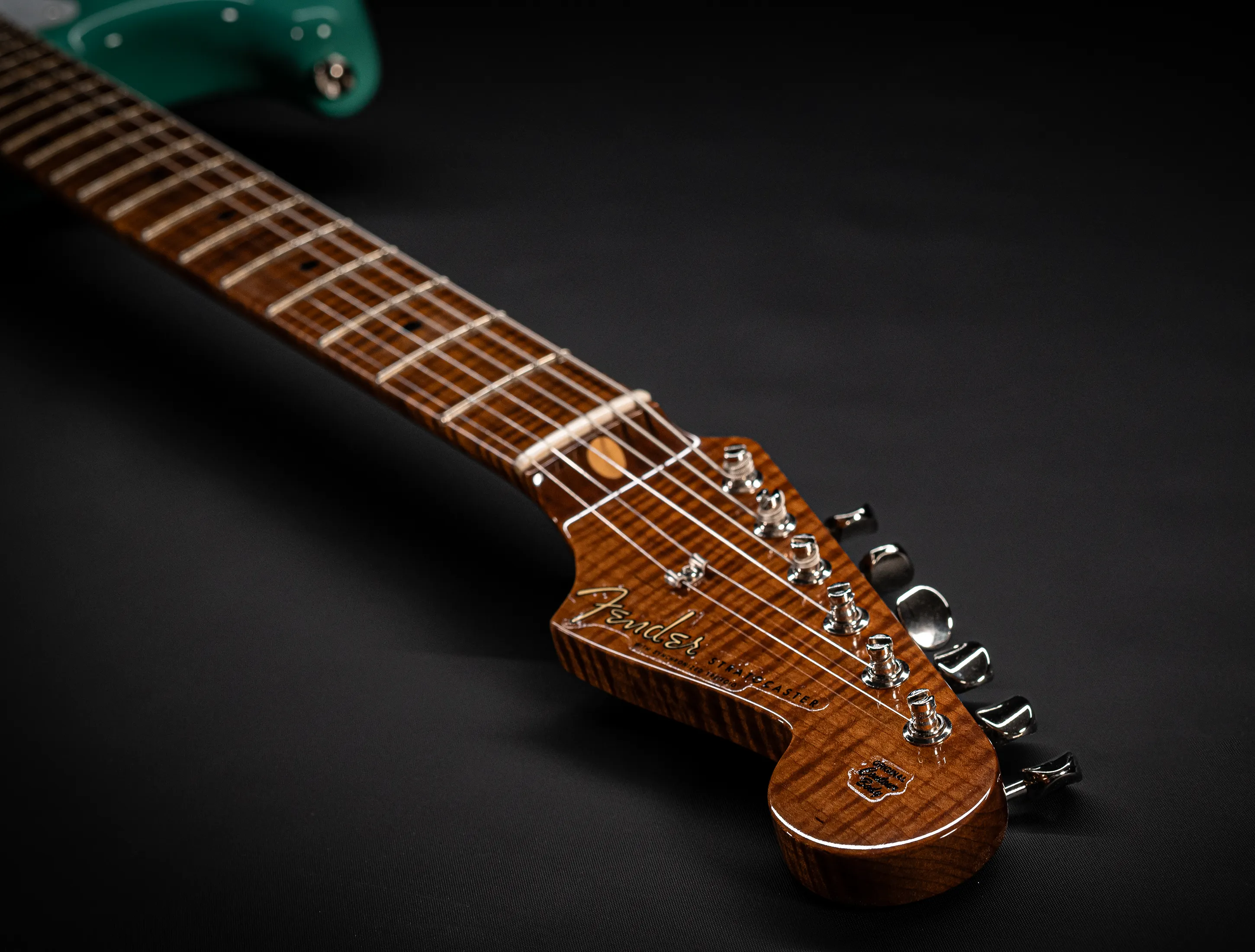 Fender 50`s Limited Stratocaster NOS Mastergrade roasted Flame AAAA Neck - Sea Foam Green