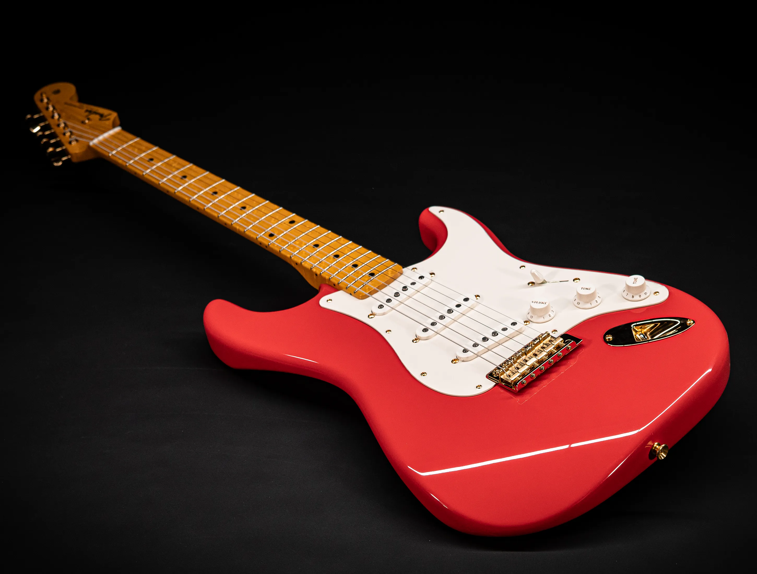 a161330 Fender MBD Limited 1957 Stratocaster Timeless NOS Birdseye Neck - Fiesta Red