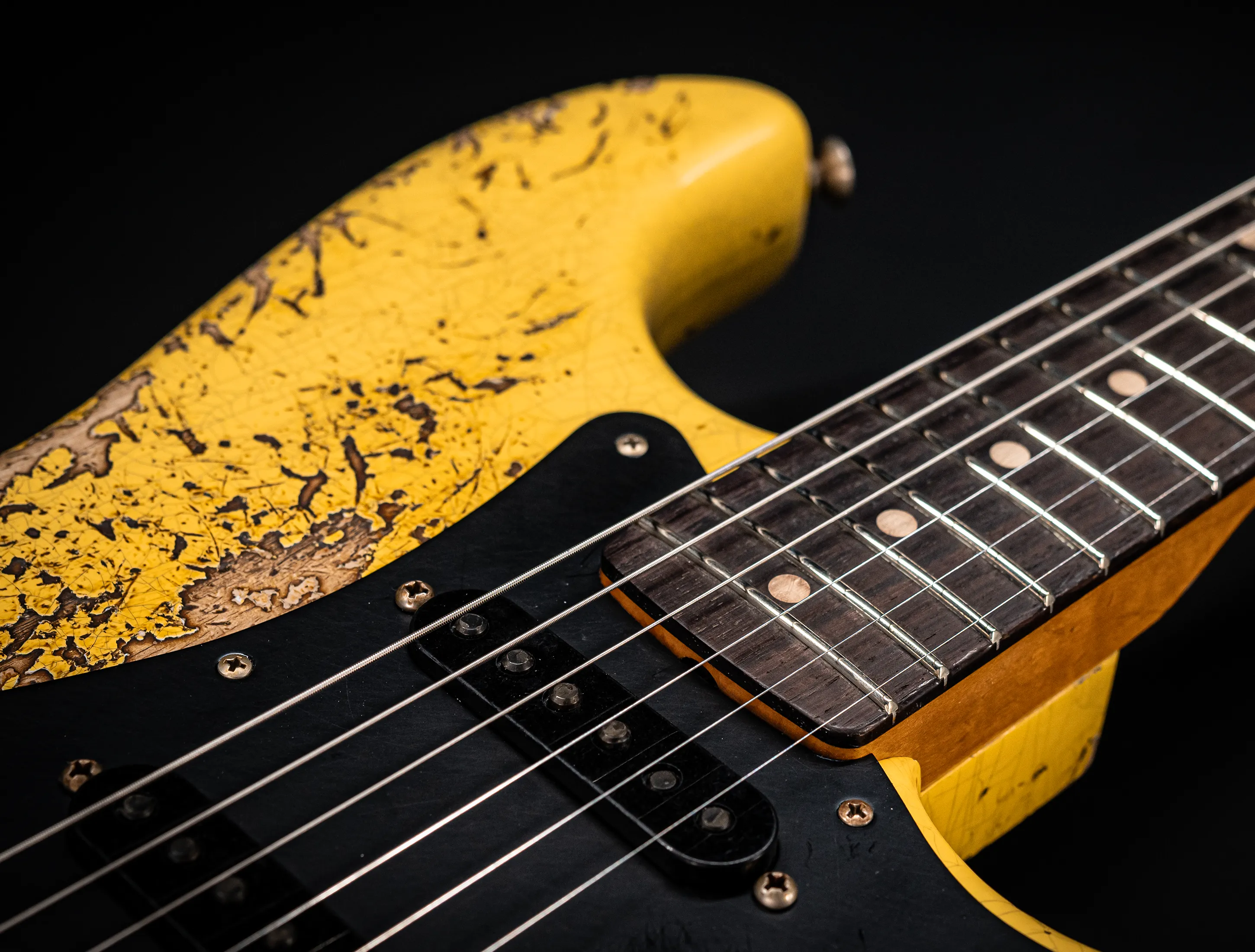 Fender MBD II 1962 Stratocaster MIDAS Super Heavy Relic - ASH Body Graffity Yellow