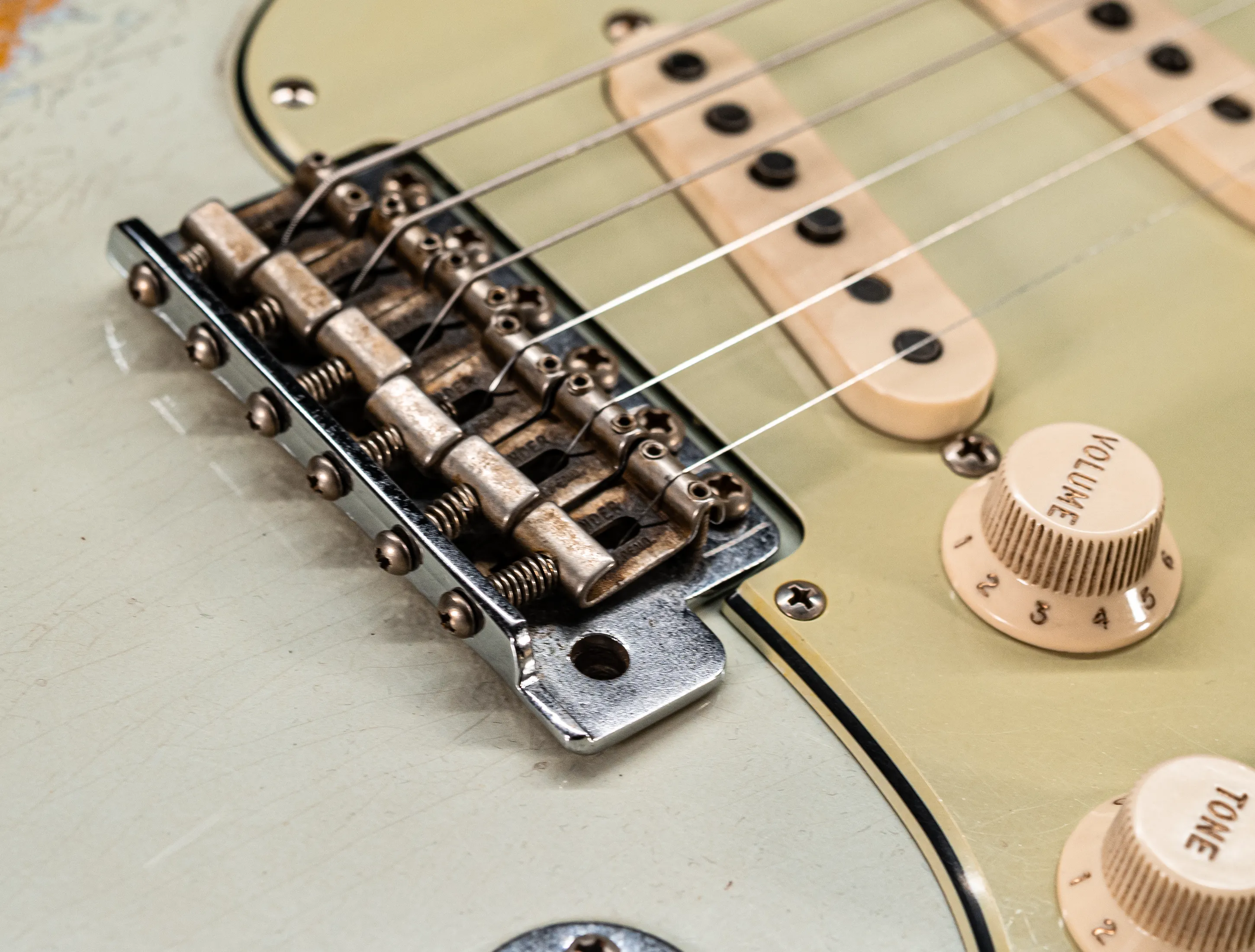 Fender Masterbuilt Paul Waller 1961 F-branded Ex Pin-Up Stratocaster Heavy Relic Sonic Blue over Sunburst