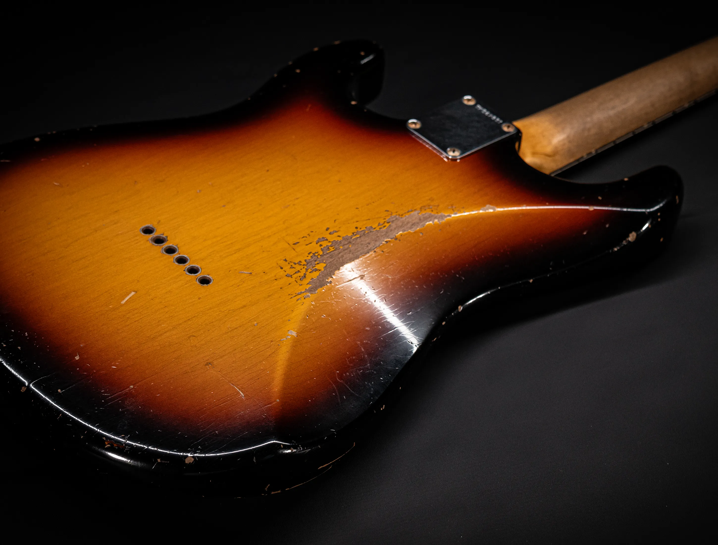 Fender Senior Masterbuilt Todd Krause 1963 Hardtail Humbucker Stratocaster Relic - Sunburst