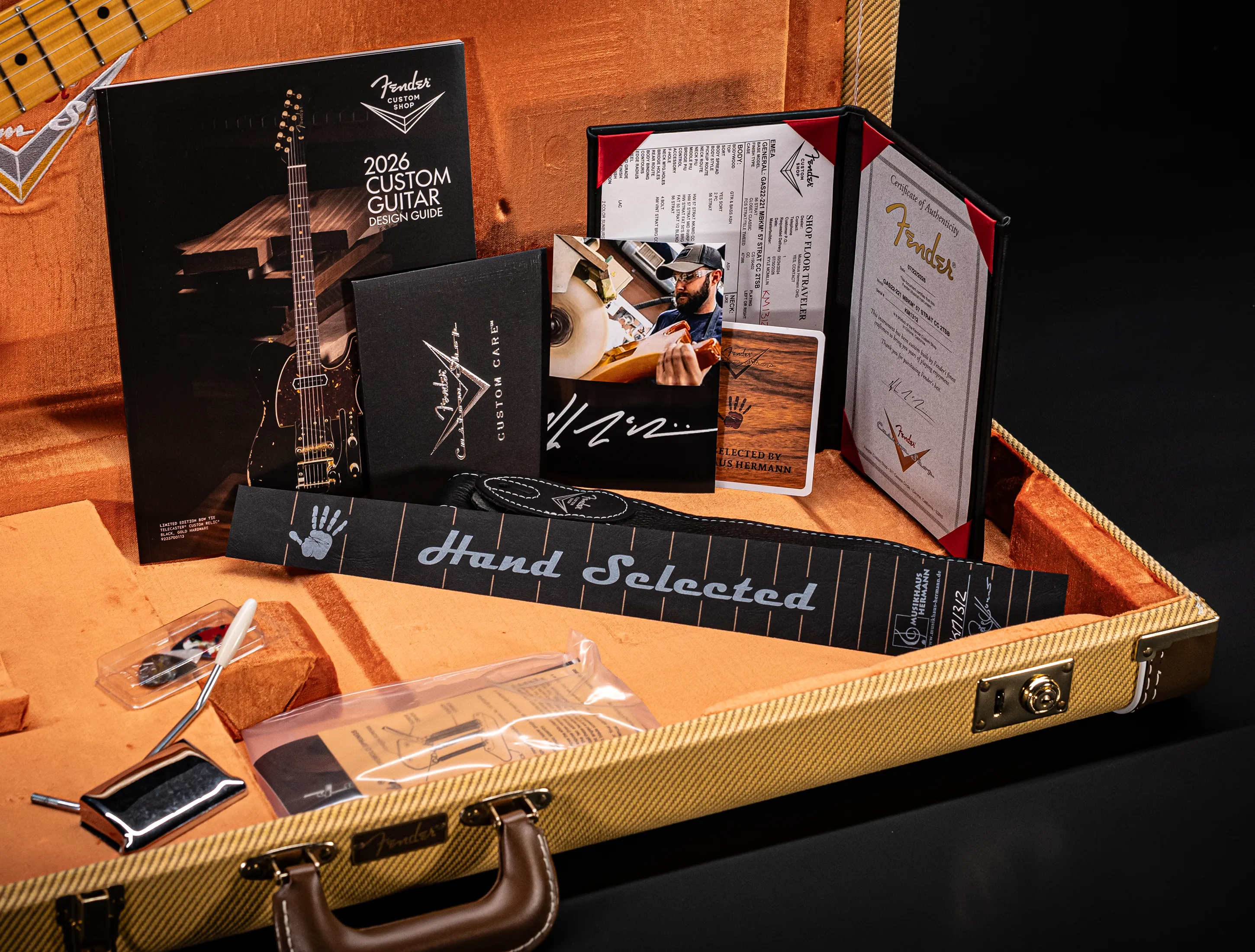 Fender Masterbuilt Kyle McMillin 1957 Stratocaster Closet Classic Ash Body - Sunburst