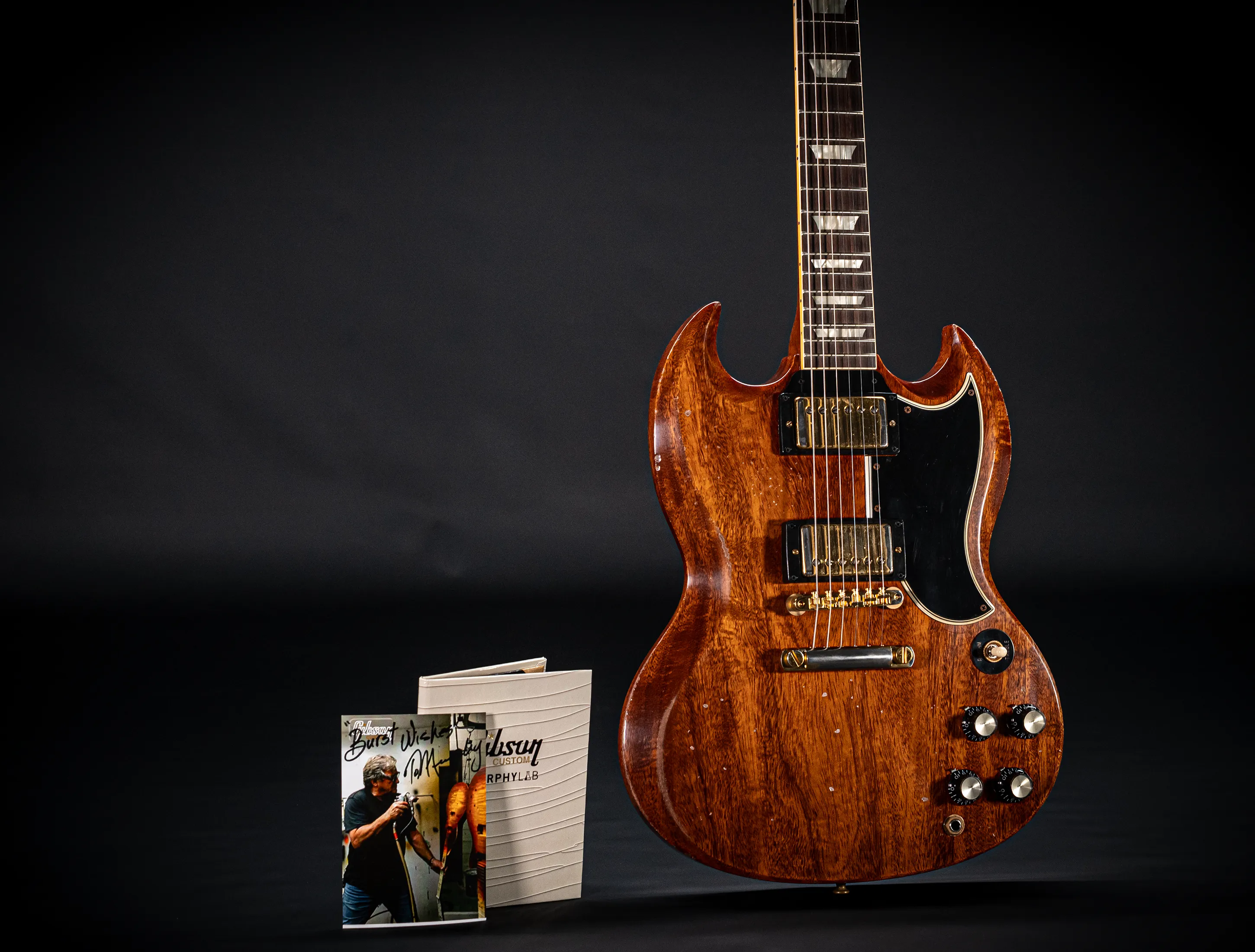 Gibson SG 1961 Standard Murphy Lab Heavy Aged Antique Natural Gold Hardware