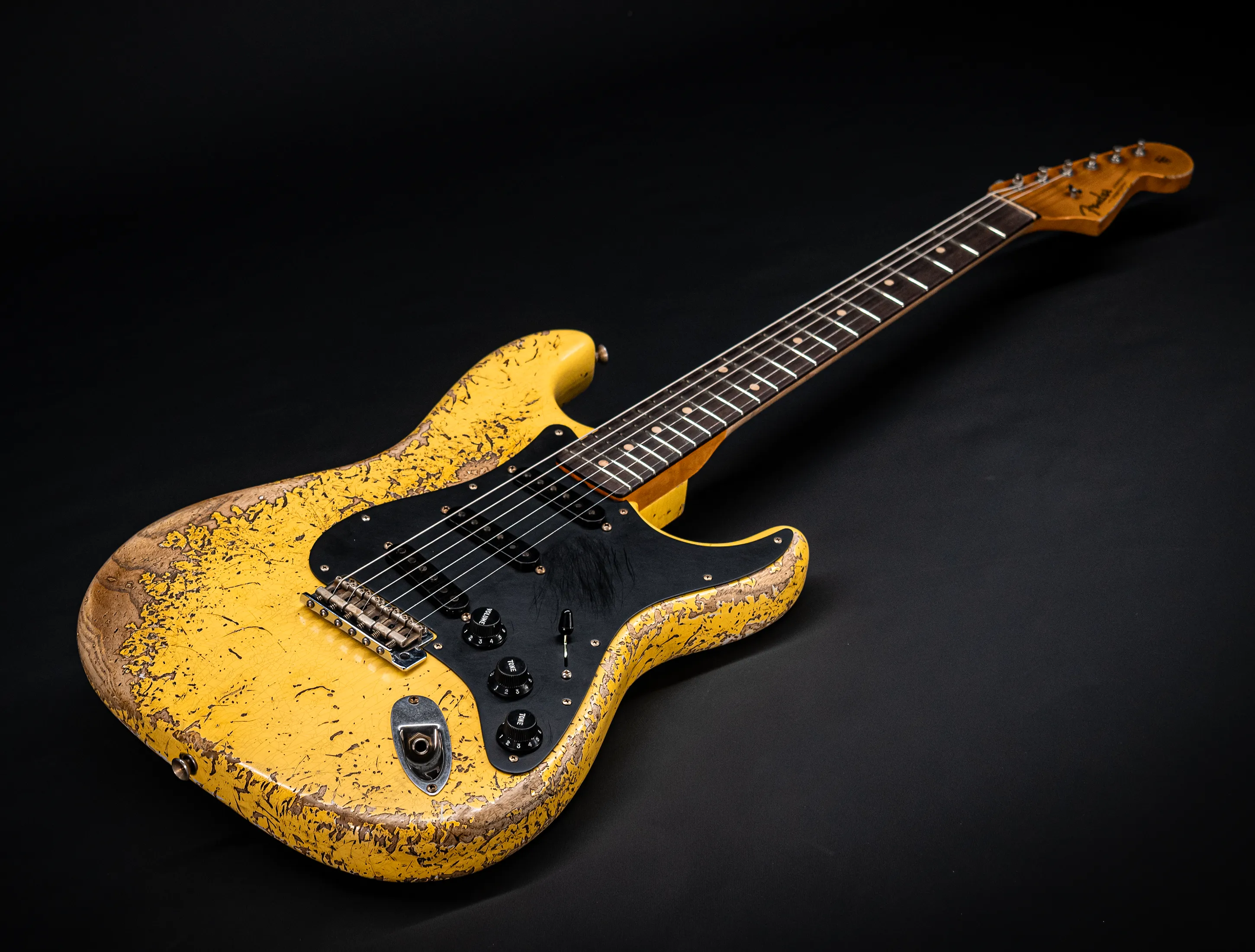Fender MBD II 1962 Stratocaster MIDAS Super Heavy Relic - ASH Body Graffity Yellow
