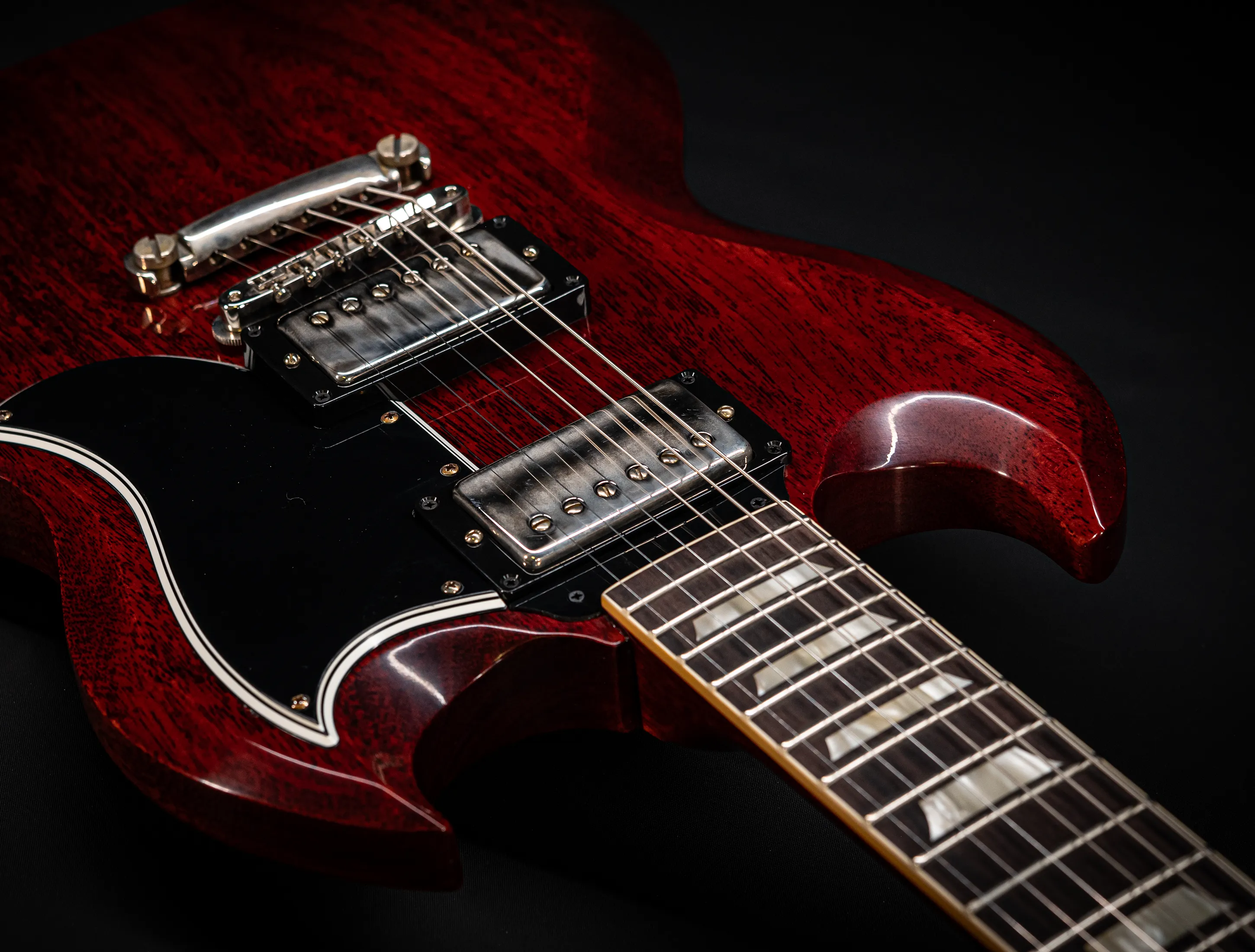 a172685Gibson SG 1961 Standard Reissue Stop Bar VOS Cherry Red Muikhaus-Hermann