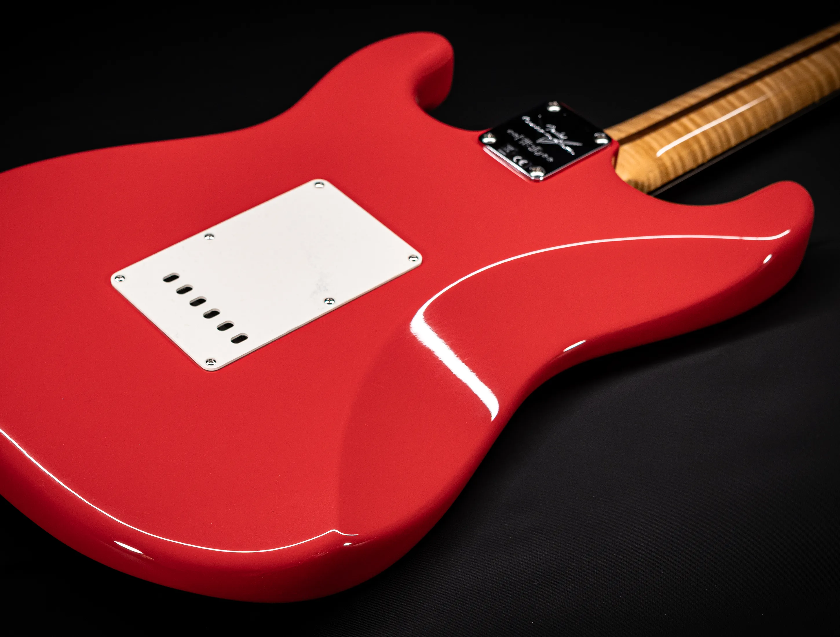Fender MBD 1963 Stratocaster GLOSS NOS flame Neck - Fiesta Red