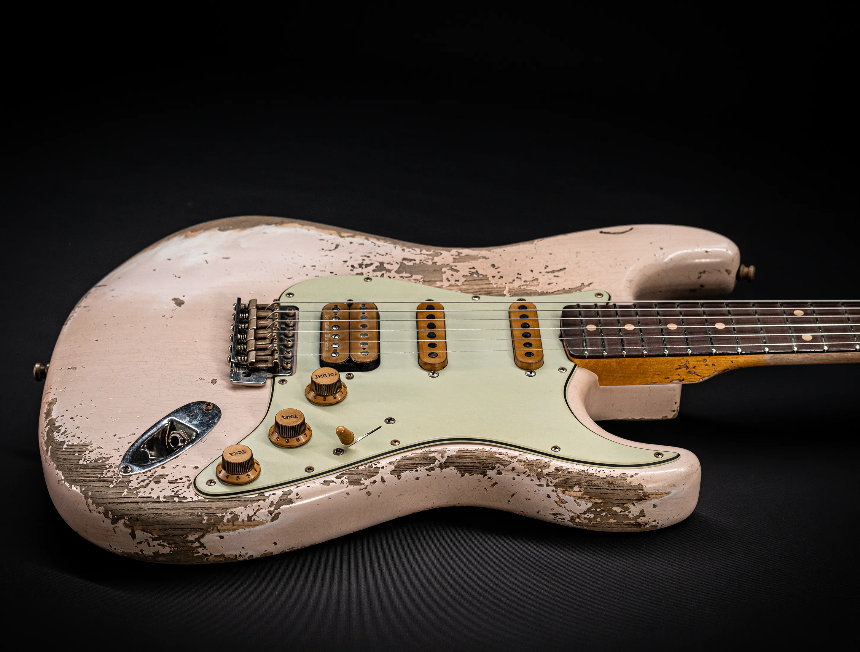 Fender MBD II 1962 Humbucker Stratocaster MIDAS Super Heavy Relic - ASH Body Shell Pink