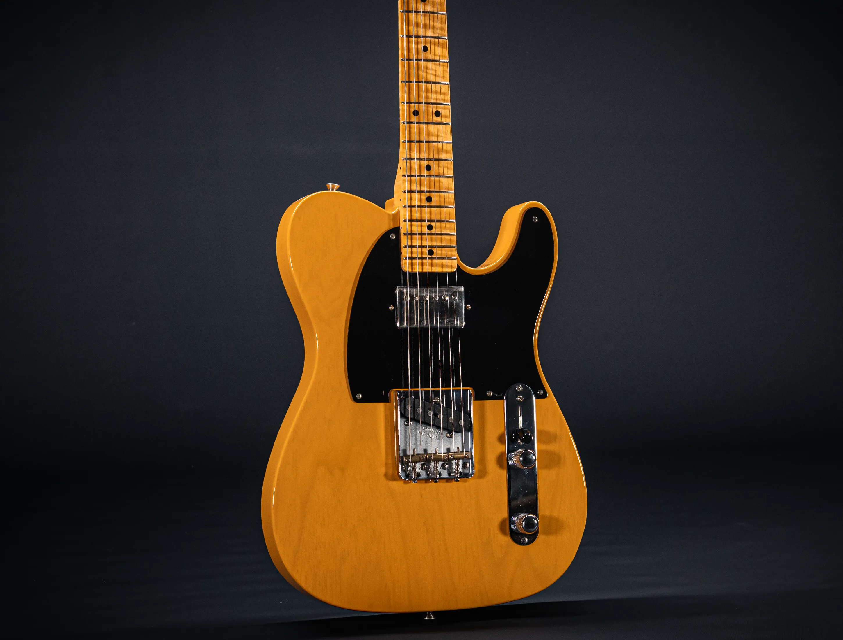 Fender MBD 1952 Humbucker Telecaster GLOSS NOS flame Neck - Butterscotch Blonde