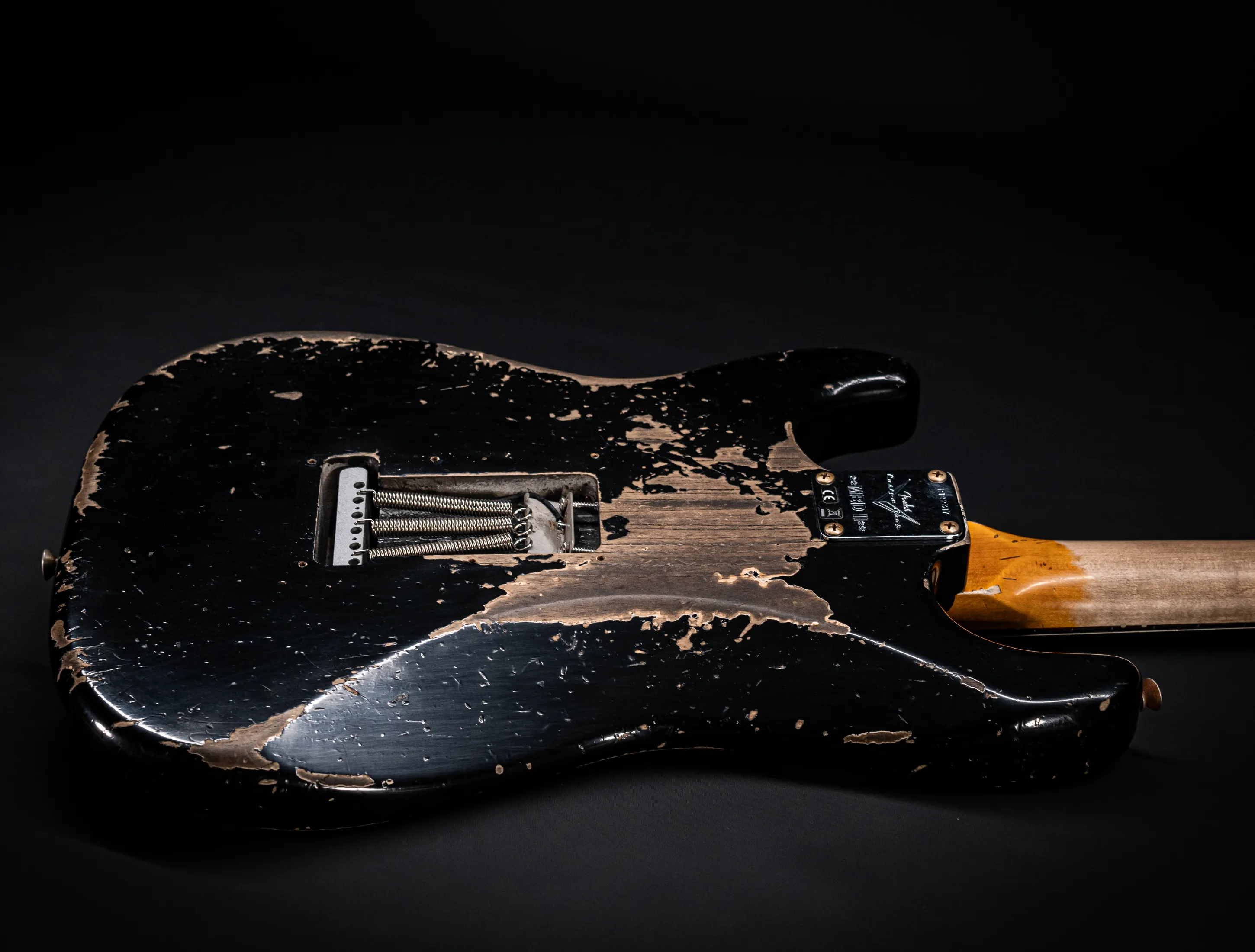 Fender MBD II 1962 Stratocaster MIDAS Super Heavy Relic - ASH Body Black