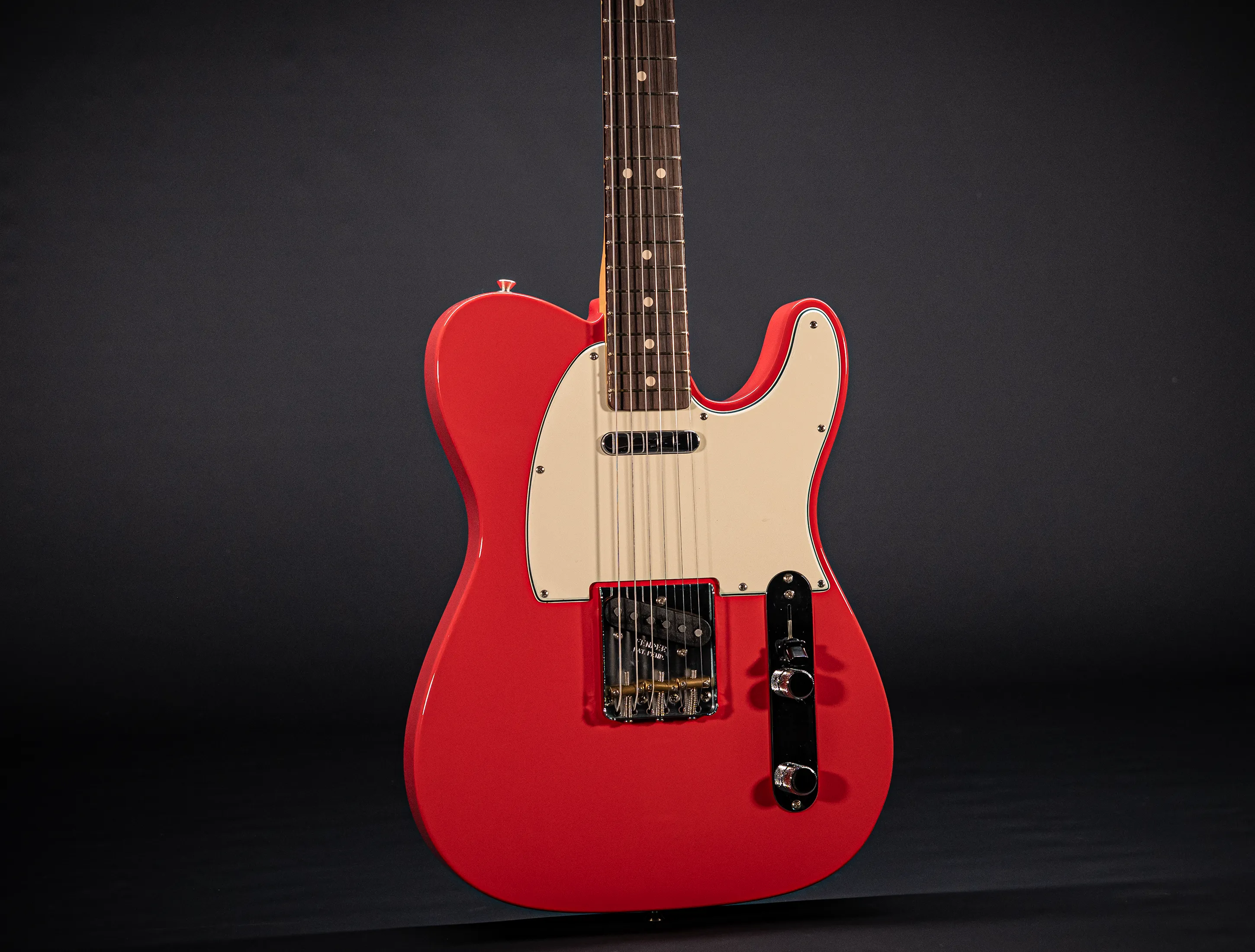 a164324 Fender MBD Limited 1963 Telecaster Timeless NOS flame Neck - Fiesta Red